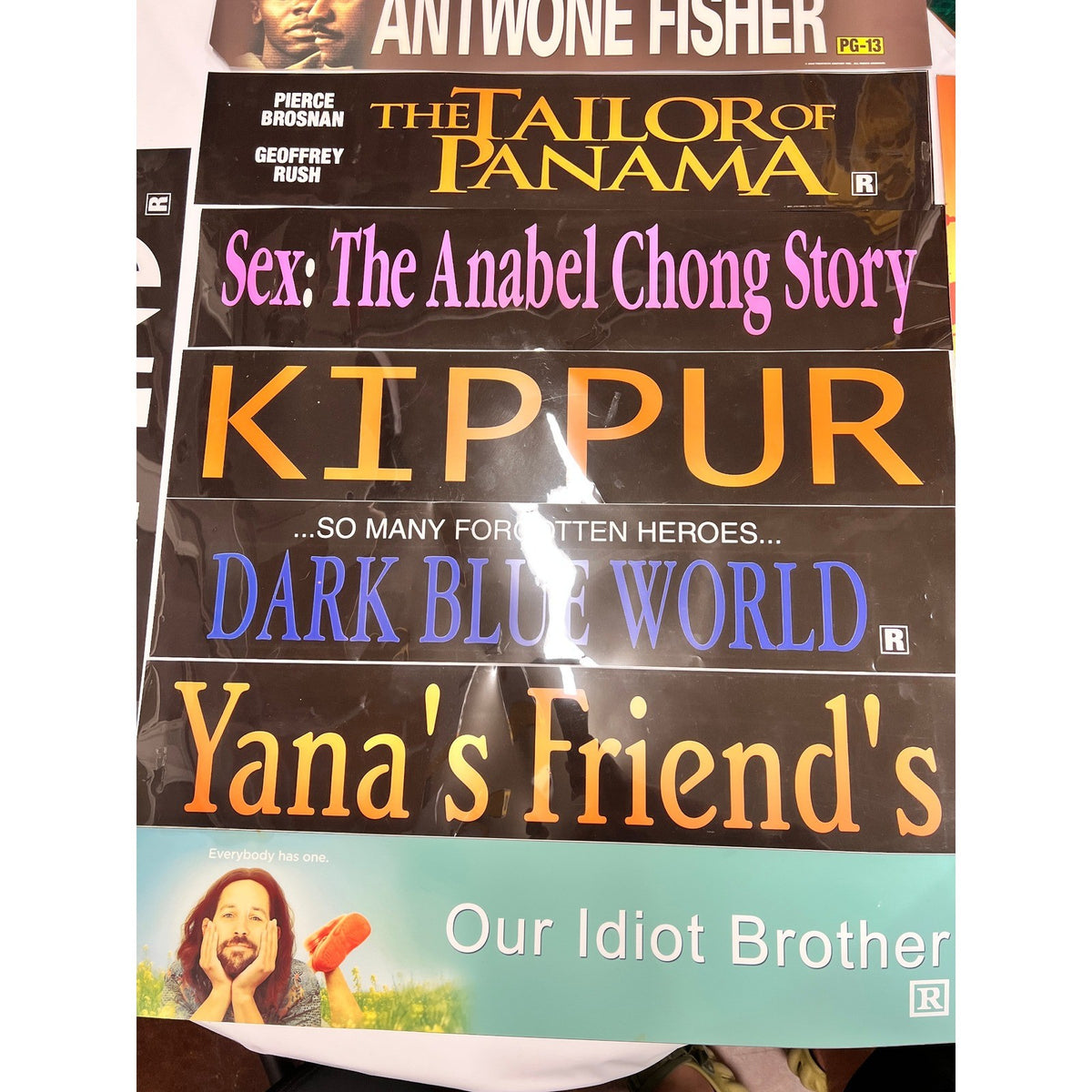 Set of 11 Movie Theater Mylar Poster 5x25 Bad Teacher, War Horse, Killing Them