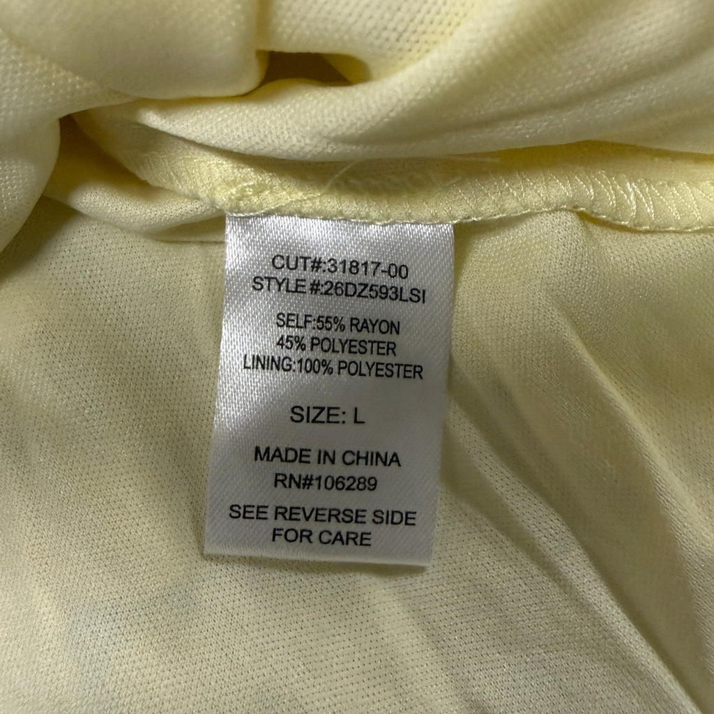 MSRP $64 Trixxi Women's Juniors L Yellow Floral Puffed Fit + Flare Dress Short