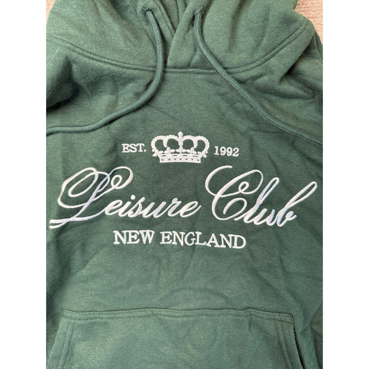 MSRP $48 Arizona Womens XS Green Leisure Club Juniors Long Sleeve Active Hoodie