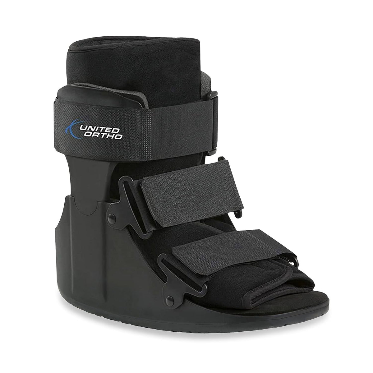 United Ortho Short Cam Walker Fracture Boot, Large, Black