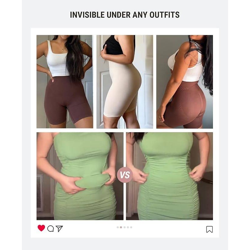 MSRP $24 FeelinGirl Women's 5XL Shapewear Butt Lifting Shorts Tummy Control