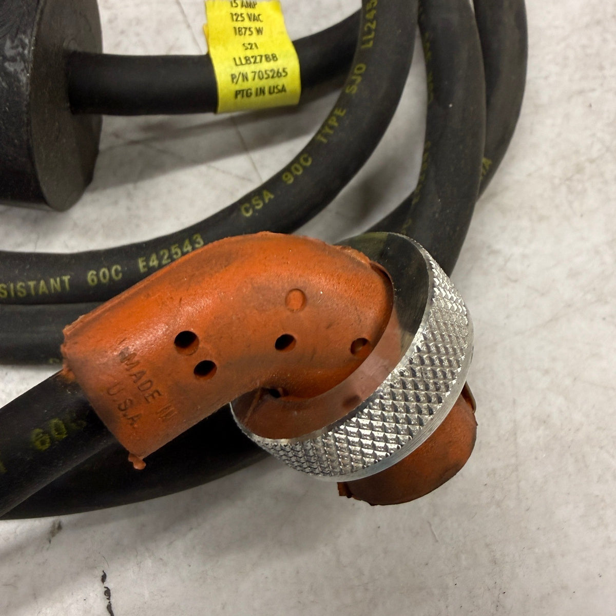 Zerostart 8608652 Weatherproof 7' Power Cord 120V 15A w/ Silicone Connector