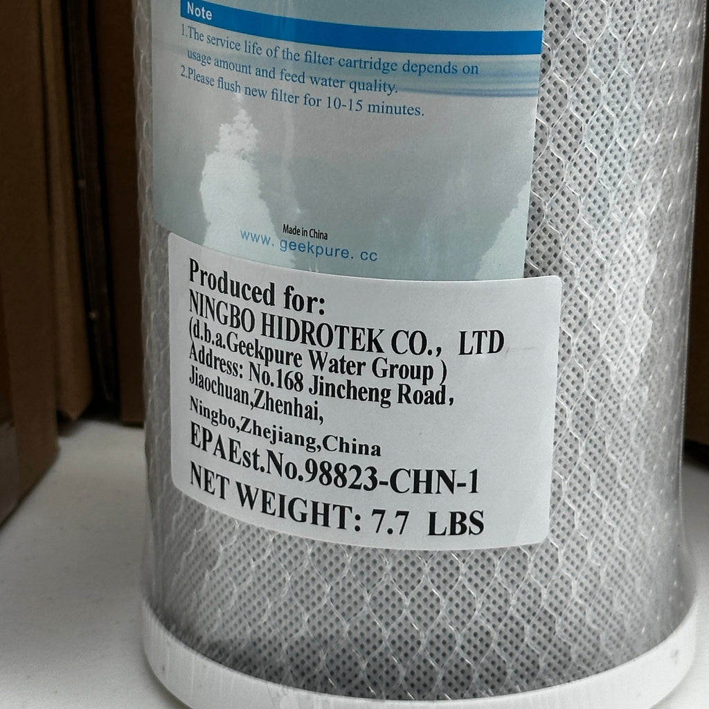 Pack of 4 Geekpure 10" Whole House PP and Carbon Filters-4.5 x 10 Inch-5 Micron