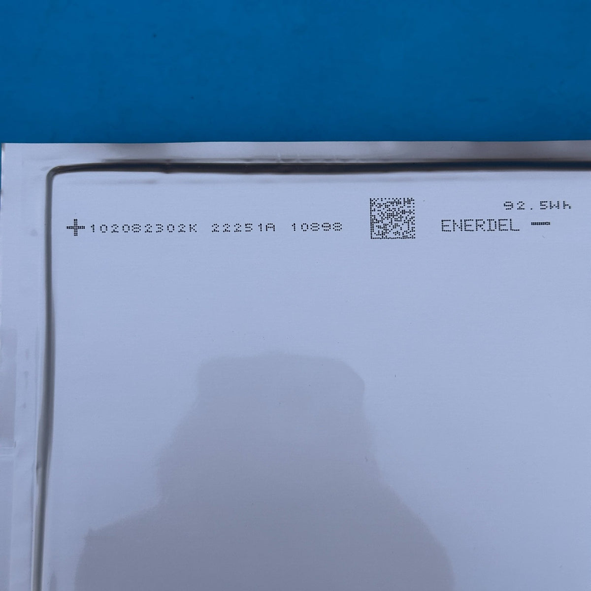Enerdel (EnerTech) NMC Lithium Ion 25Ah / 92.5Wh 3.7V Prismatic Pouch Cell P/N 1