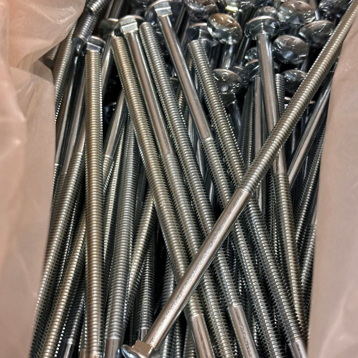 Pack of 300 PFC 5/16-18 x 9 Carriage Bolts Coarse Zinc