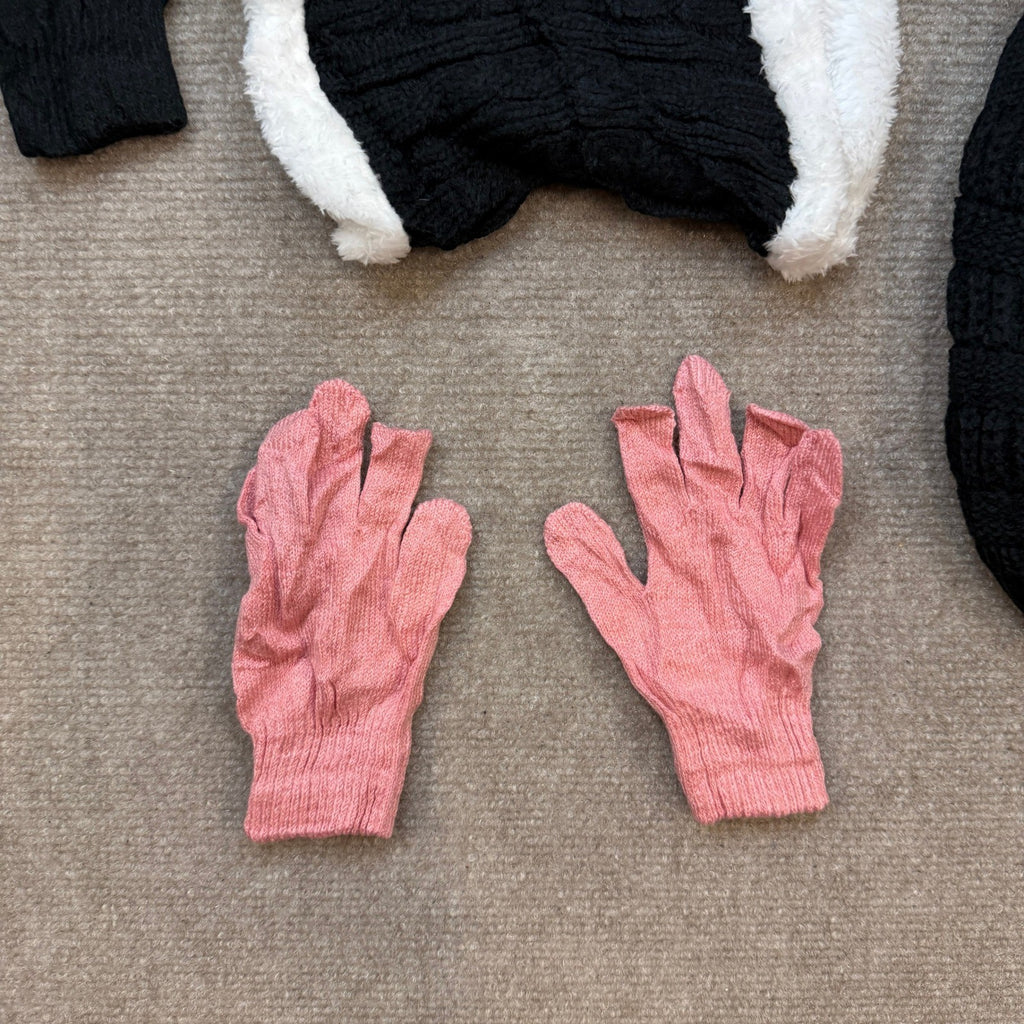 MSRP $35 Liitrsh 9 Pcs Kids Winter Beanie Hat Scarf Gloves Set Boys Girls Knit