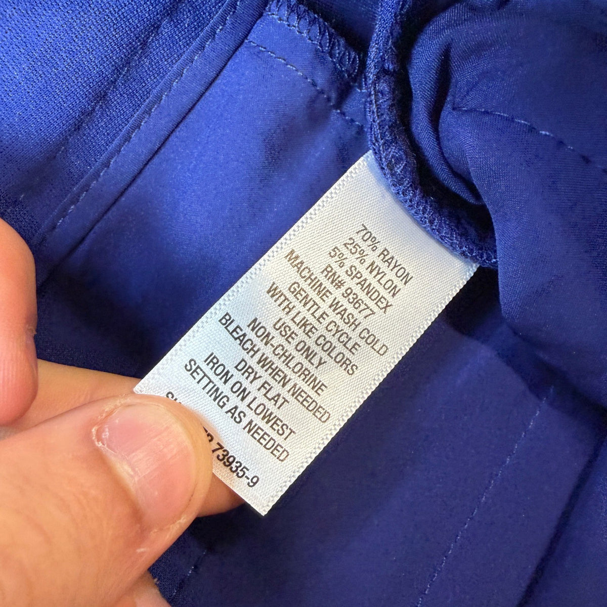 MSRP $54 Liz Claiborne Audra Womens 12 Viking Blue Ponte Straight Trouser Pants