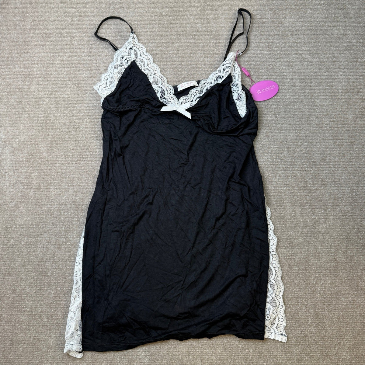 MSRP $23 Avidlove Women's L Lingerie Sexy Nightwear Spaghetti Strap Nightgown