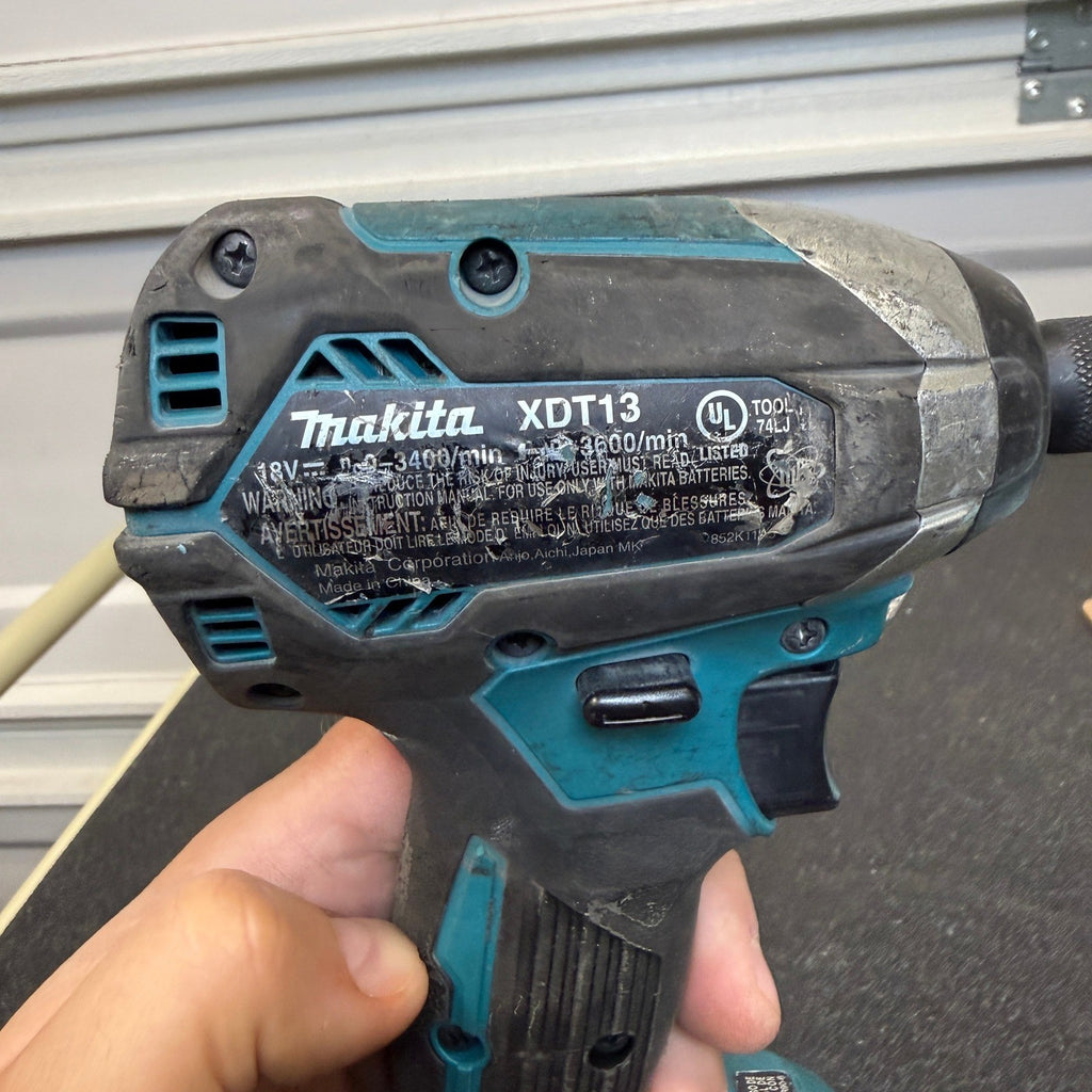 Makita XDT13 18V Lithium‑Ion 1/4" Brushless Cordless Impact Driver, Tool Only