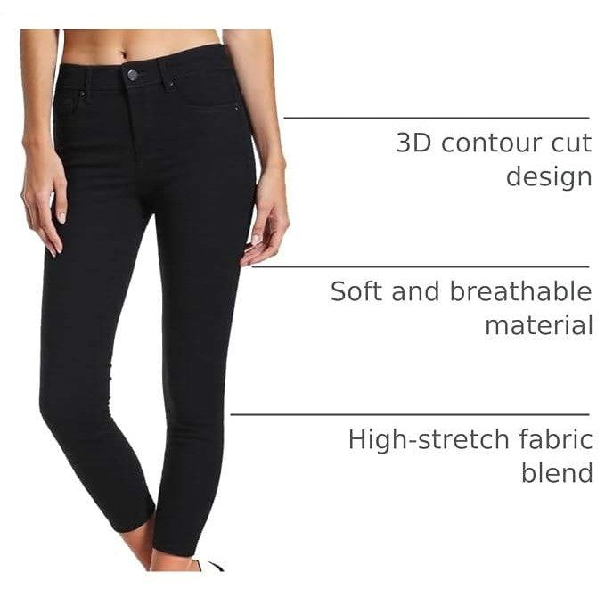 MSRP $29 DIYUS Women's XL Black Dress Pants Slim Fit Skinny Leg Stretch Comfy