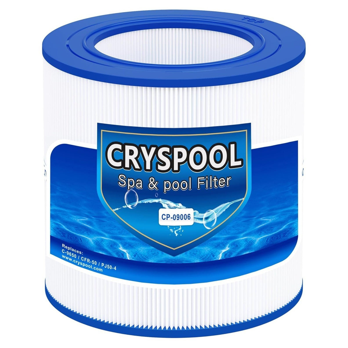 Cryspool 09006 Spa Filter Replaces CFR-50, PJ50-4, C-9650, FC-1460 50 Sq.Ft Hot