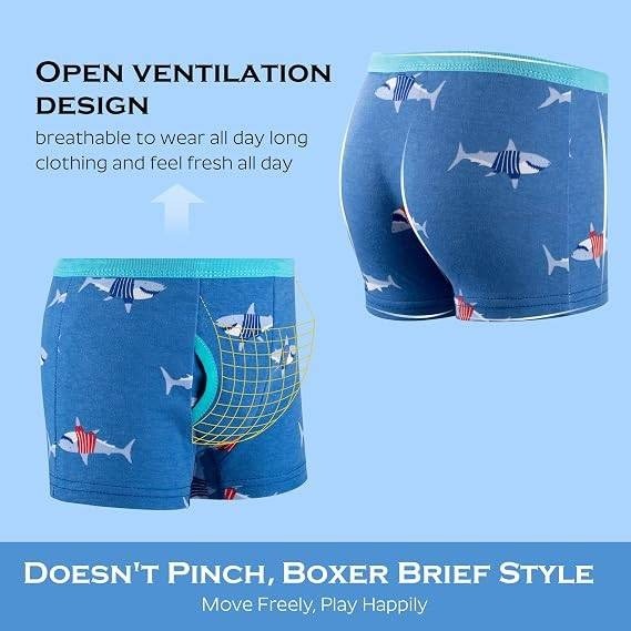 Set of 10 MSRP $39 BIG ELEPHANT Boys 6-7Y Boxer Briefs Toddler 100% Cotton Dino