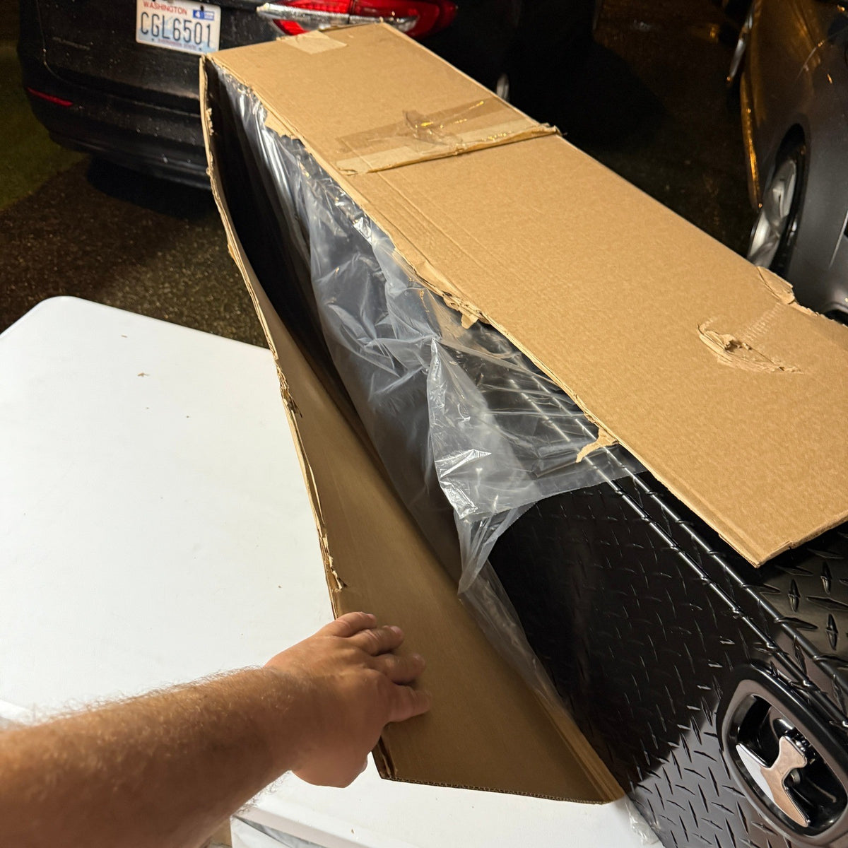 Buyers Products 1721551, 72x13x16" Black Diamond Tread Topsider Truck Box Alum