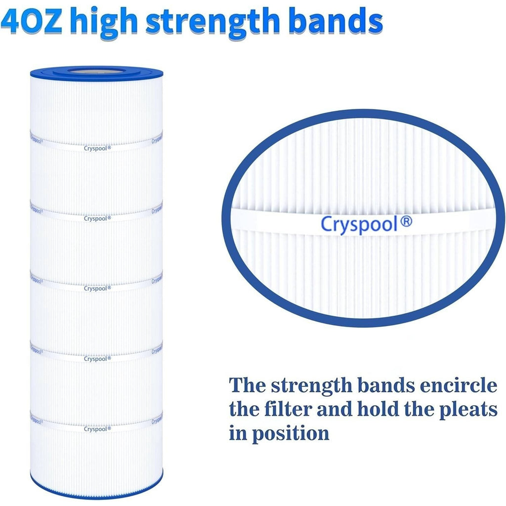 Cryspool CP-08058 Pool Filter Cartridge 125 Sq Ft, Compatible w/ PWWPC125B