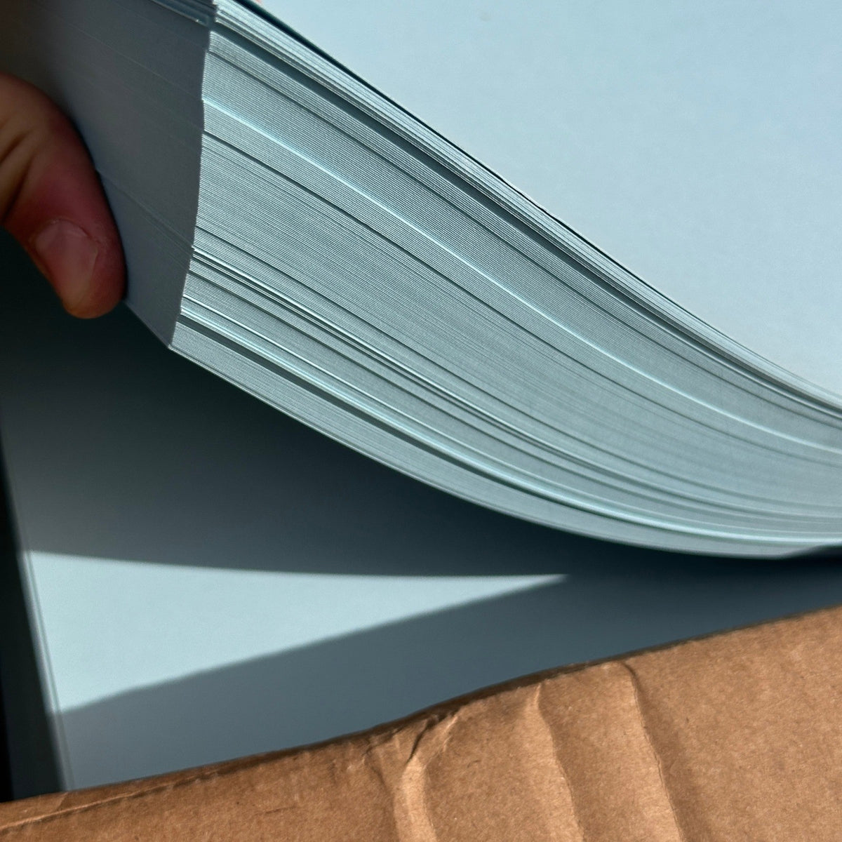 1000 Sheets (2 Boxes of 500) Blue Card Stock 110lb 11 x 17"