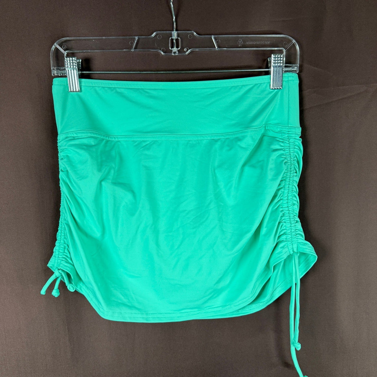 Lands' End Women's 2 Tummy Control UPF 50 Ruched-Side Swim Skirt Island Aqua