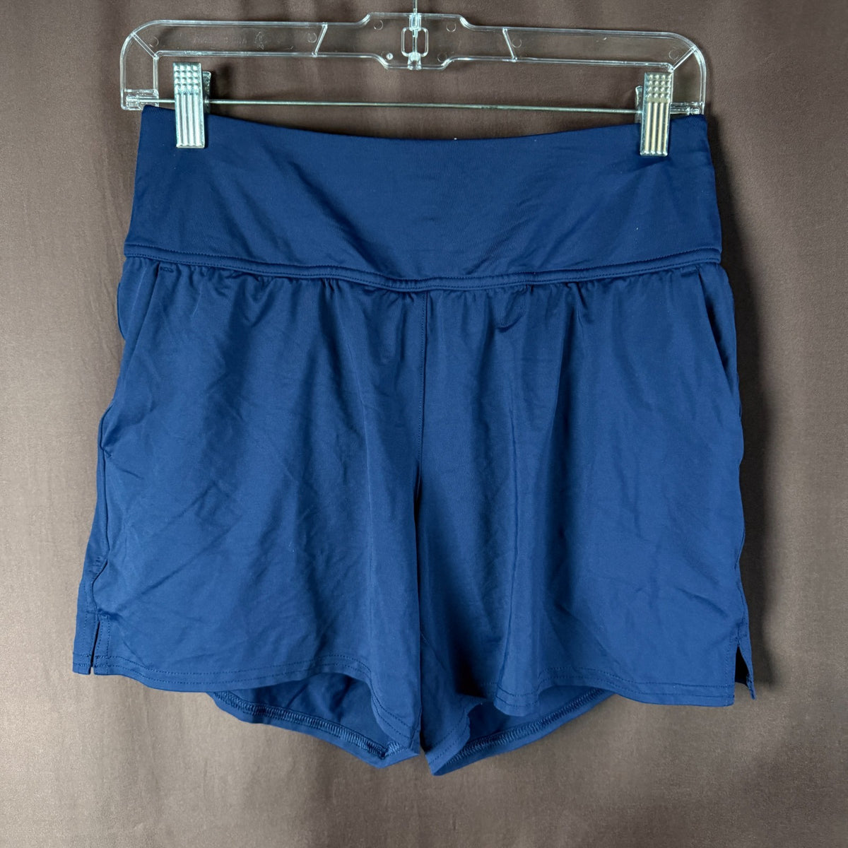 Lands' End Women's XS, XS LONG Deep Sea Navy Quick Dry Swim Shorts With Panty