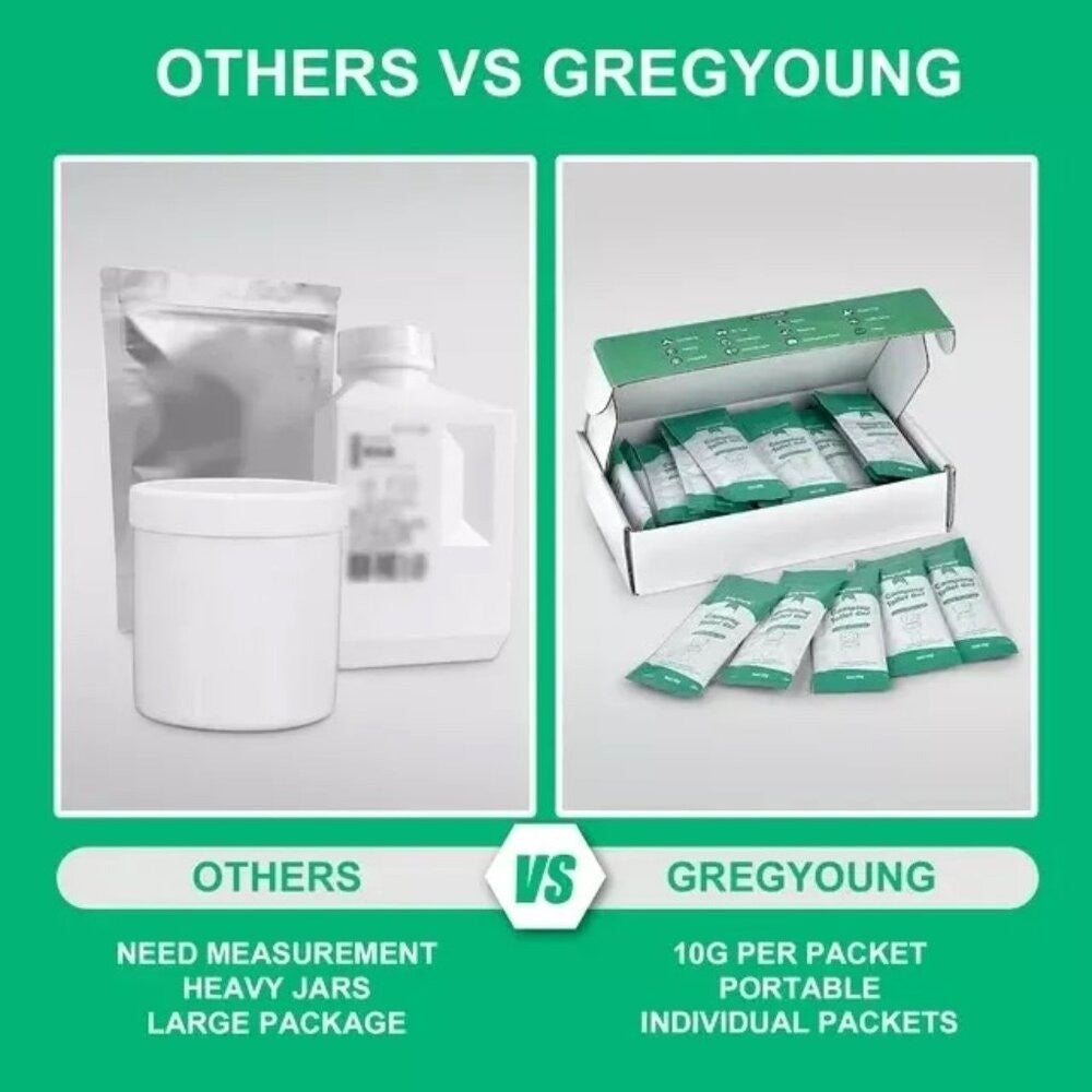 GregYoung 30 Packets Liquid Waste Gel Powder Porta Potty Gel Absorbent Liquid