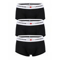 Pack of 3 Lanvibum Men's M, L Black Trunk Underwear Cotton Boxers Elastic