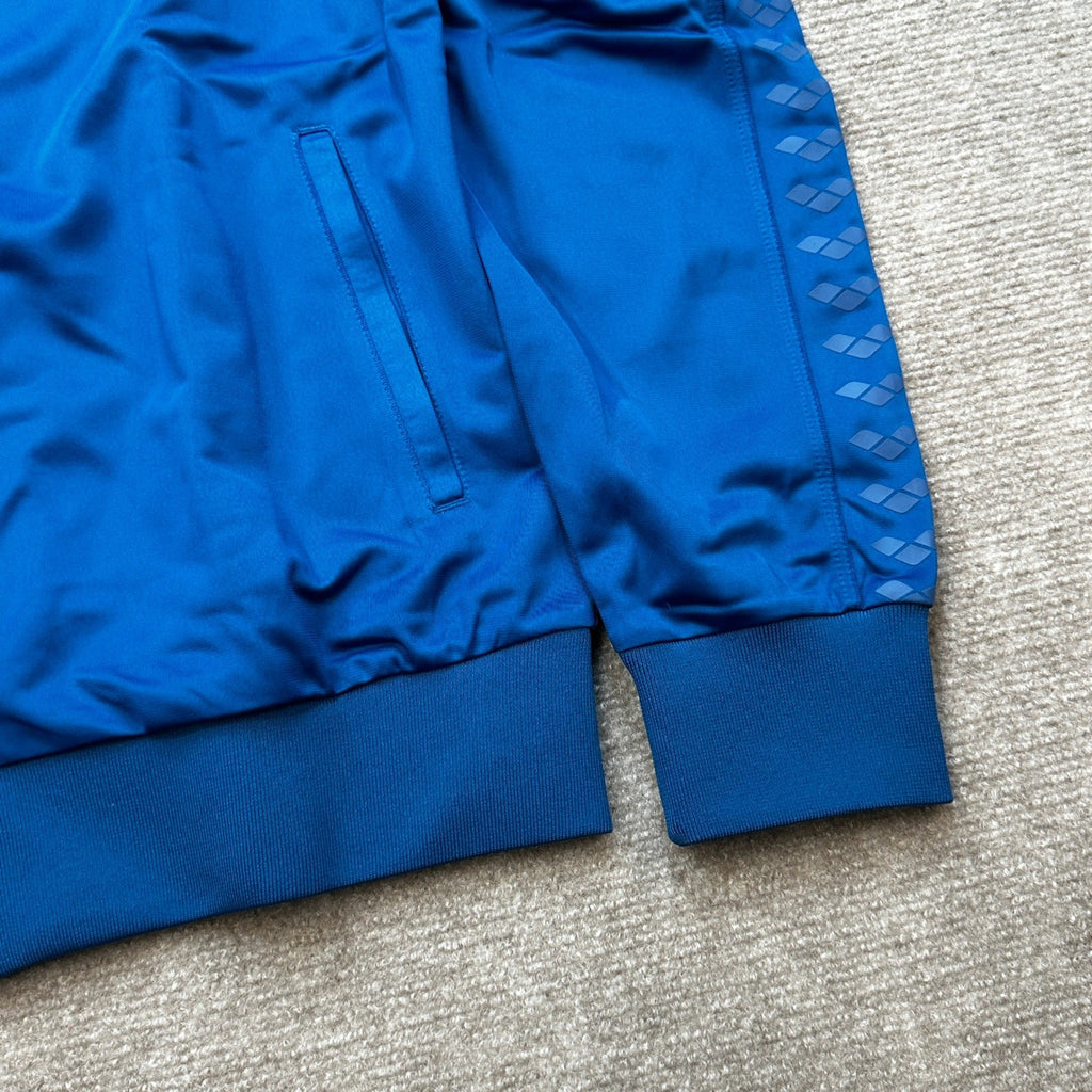 NWT Arena Women's XL Triple Denim Blue Icons Relax IV Team Track Full-Zip Jack