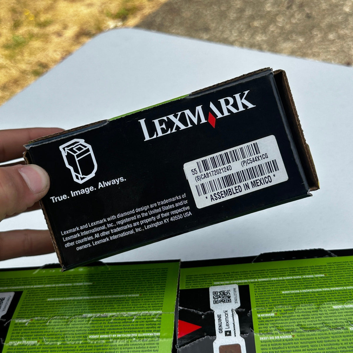 Set of 3 Genuine Lexmark C544X1CG Cyan Extra High Yield Toner Cartridge