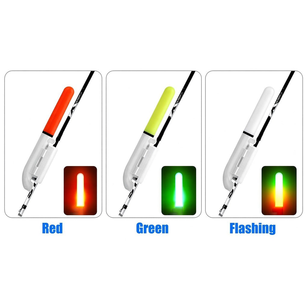 Set of 15 Fishing Rod Tip Night Lights LED Glow Sticks BATTERY NOT INCLUDED