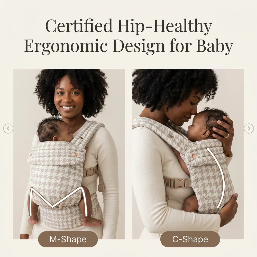 Ergonomic Baby Carrier for Newborn to Toddler, Lightweight & Breathable Cotton I