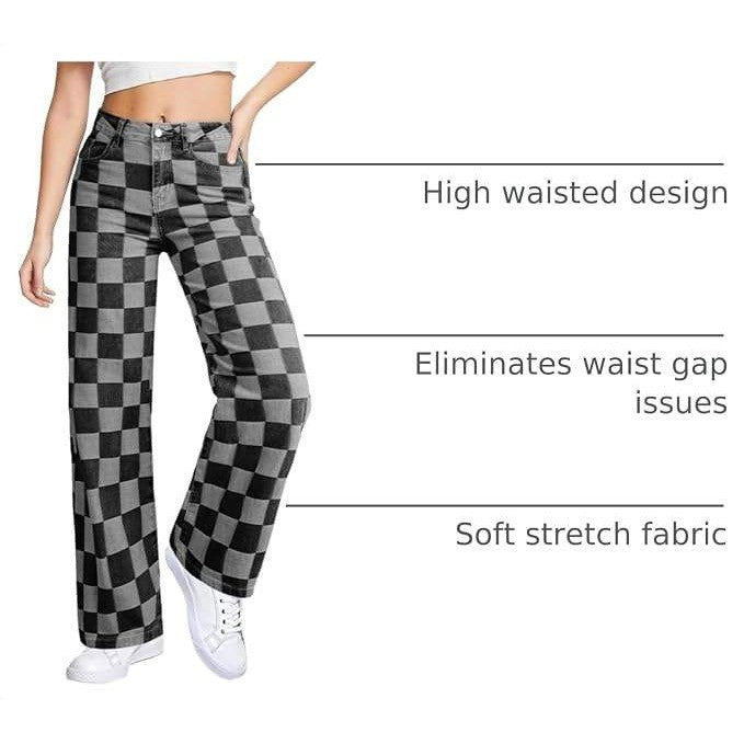 MSRP $42 Sidefeel Women's 16 Wide Leg Jeans High Waisted Stretchy Straight Leg