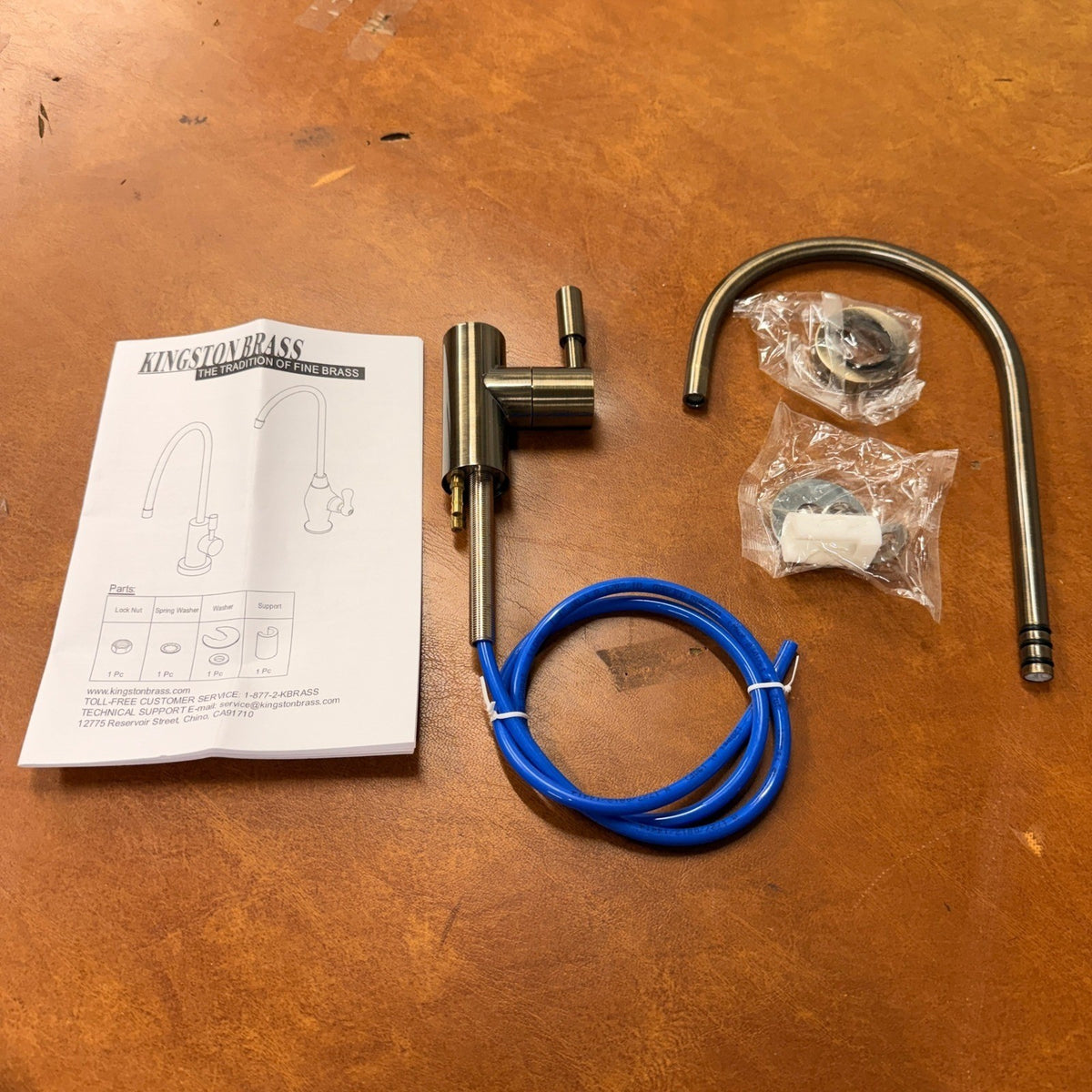 Kingston Brass KSAG8193DL Antique Brass RO Water Filtration Faucet Air Gap