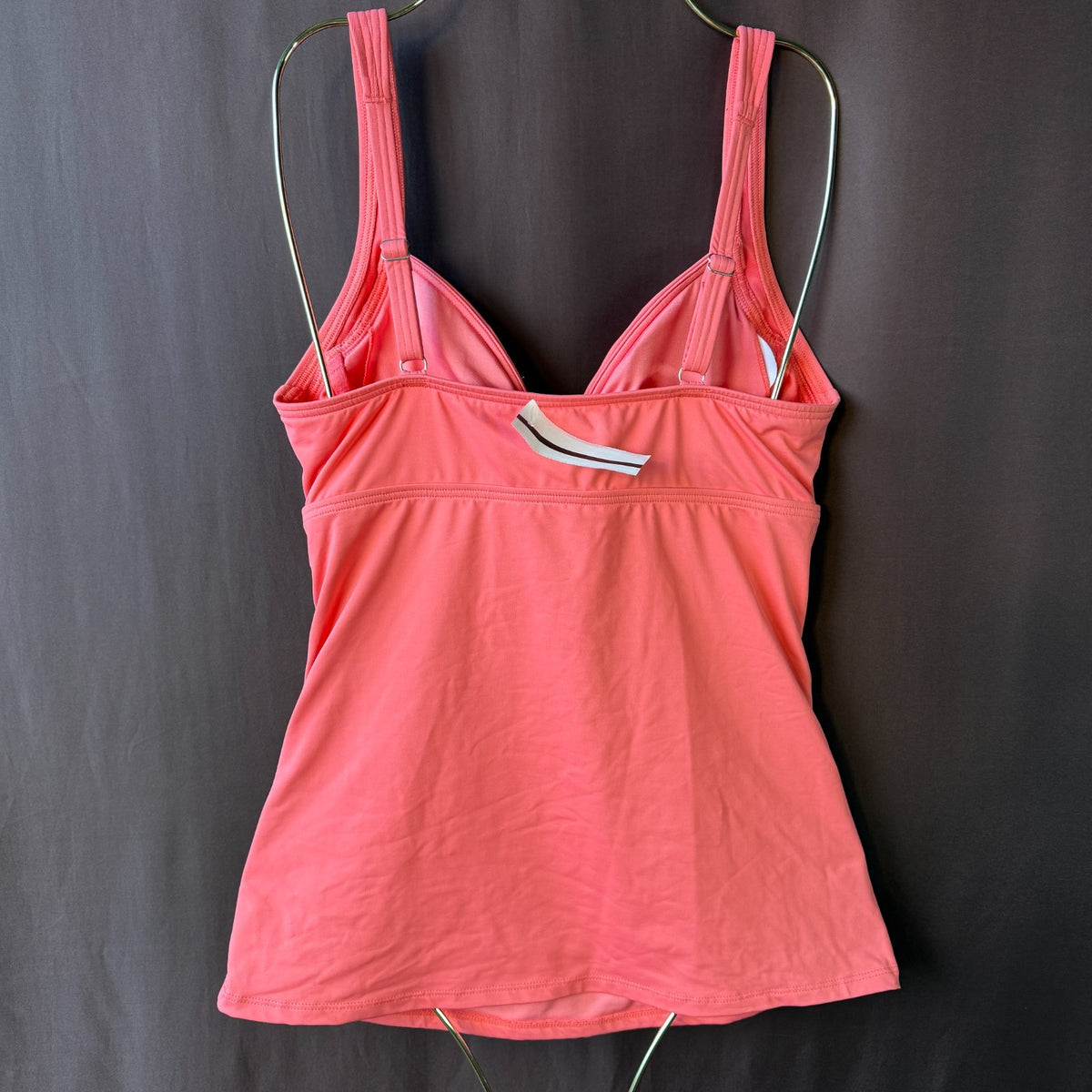 Lands End Women's 4, 2-8 LONG Swim Top V-Neck Wrap Underwire Tankini Swimsuit T