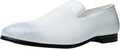 Santimon Men's US 7, 8.5 White Woven Smoking Loafers Lightweight Walking Shoes