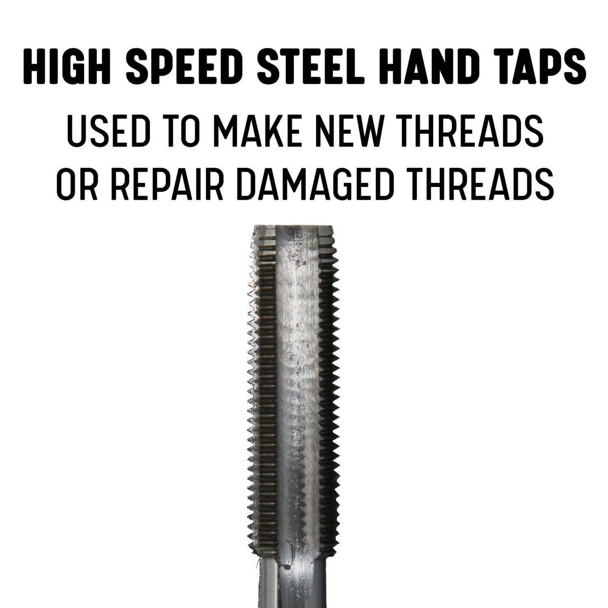 Set of 2 Drill America POU 3/4"-10 HSS Plug Tap & 21/32" HSS 1/2" Shank Drill B