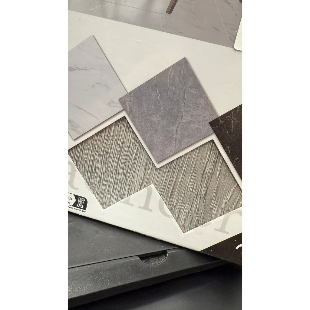 Pack of 36 LaCheery 12"x 12" Peel & Stick Vinyl Floor Tiles Gray Wood Waterproo