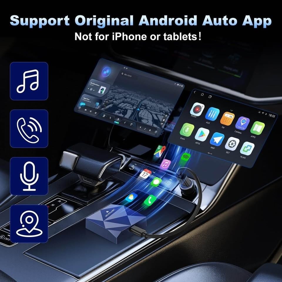 MLFEsyRC CP79‑N Android Auto Wireless Adapter with NFC Quick Connect for 2016