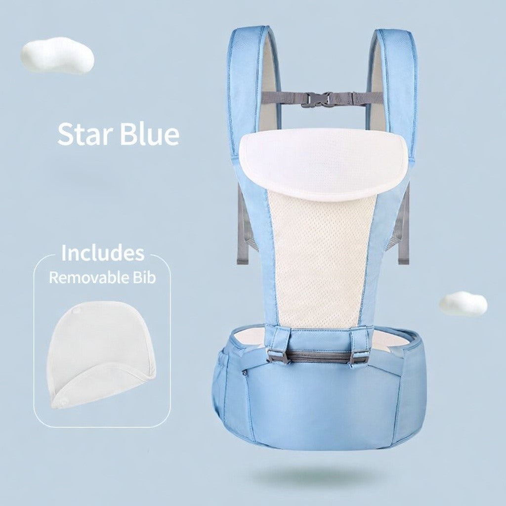 6-in-1 Baby Carrier with Hip Seat Waist Stool Ergonomic Breathable Newborn to To