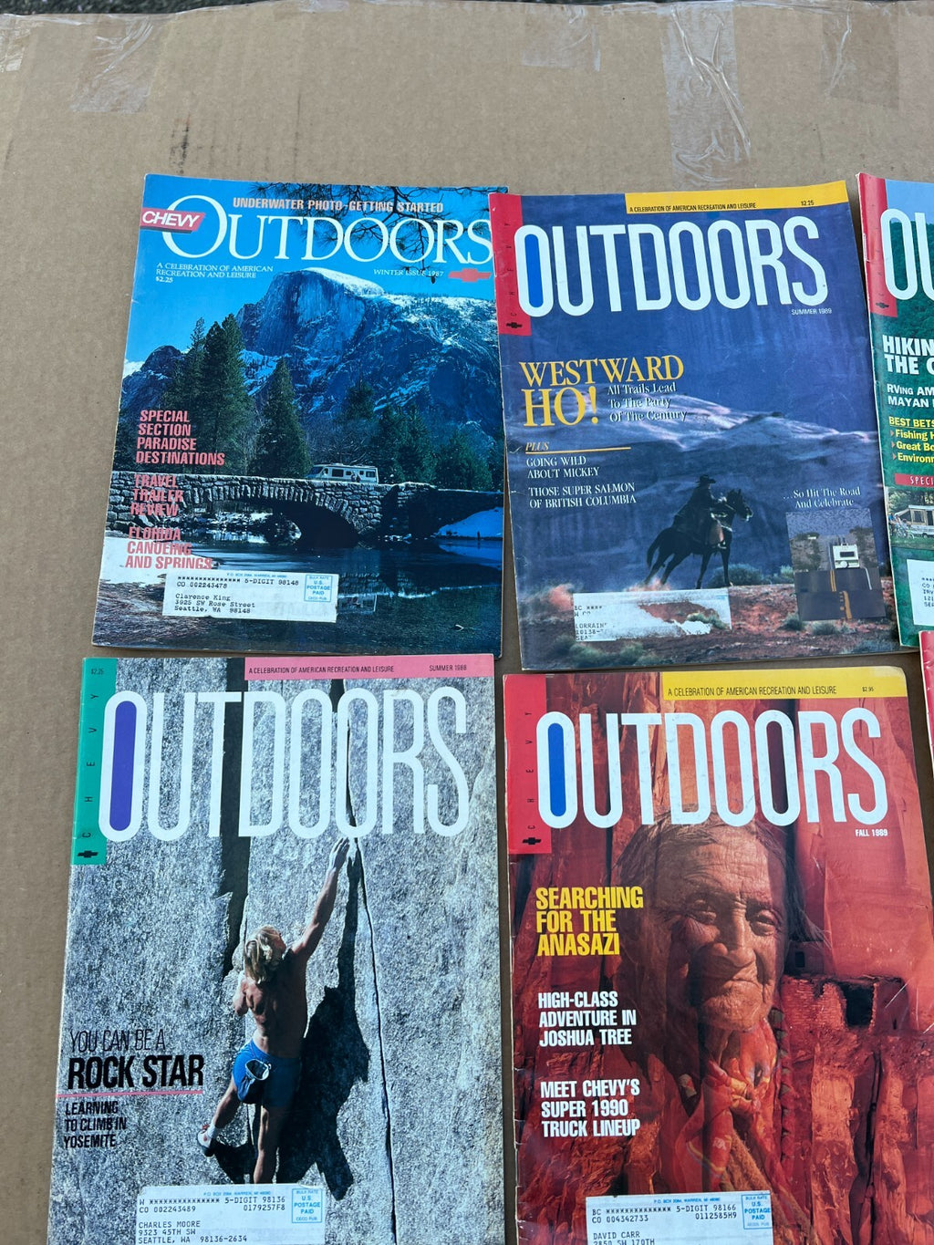 Lot of 13 Chevy Outdoors Magazine 1987-1992 Boating Fishing Adventures