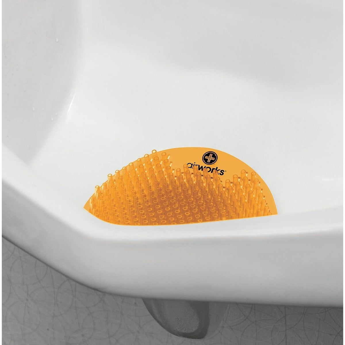 Pack of 6 AirWorks AWSFUS231-BX Orange Splash Free Urinal Screen, Citrus G