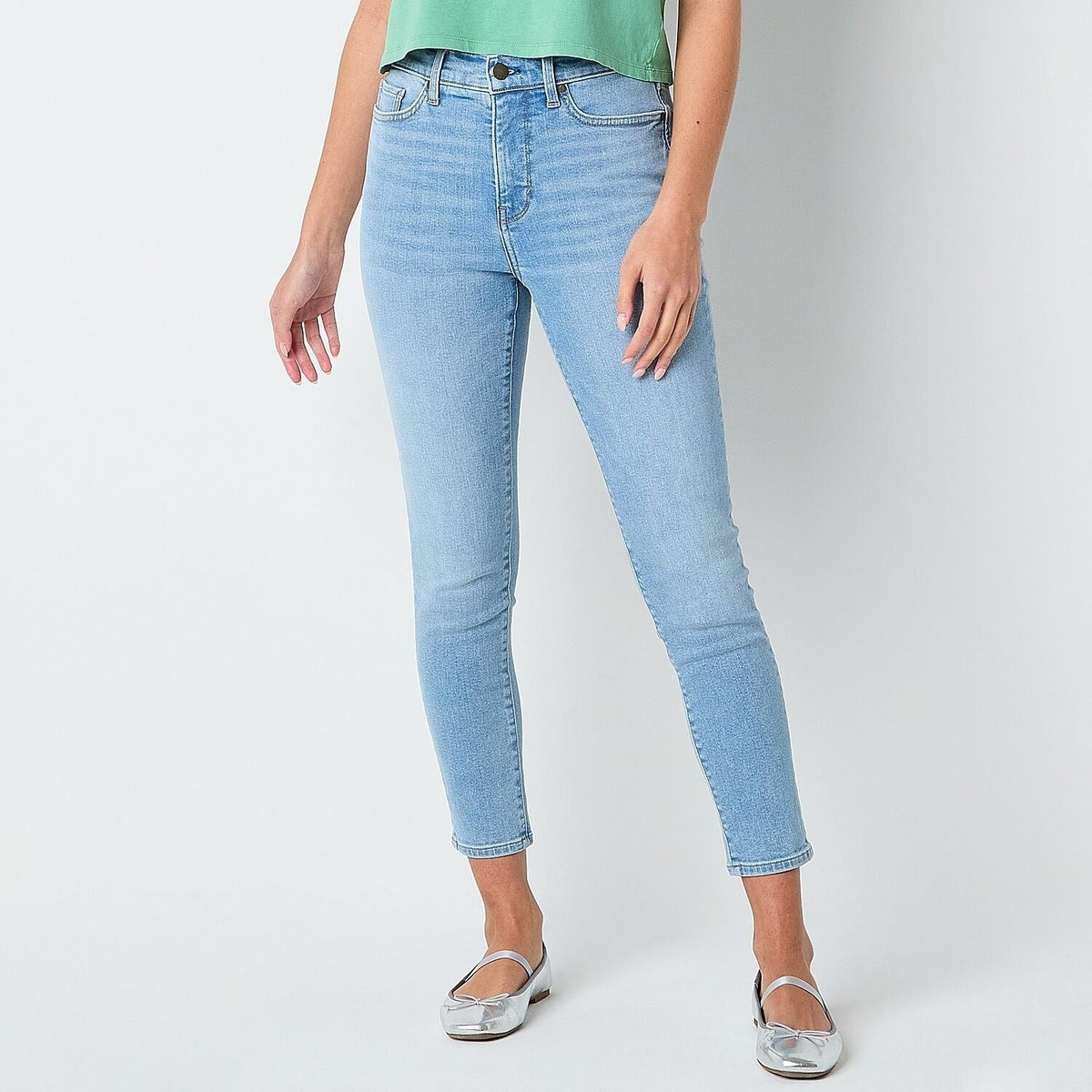 MSRP $48 A.N.A Womens 16 Tall Light Lunar Blue High Rise Skinny Fit Jeans Pants