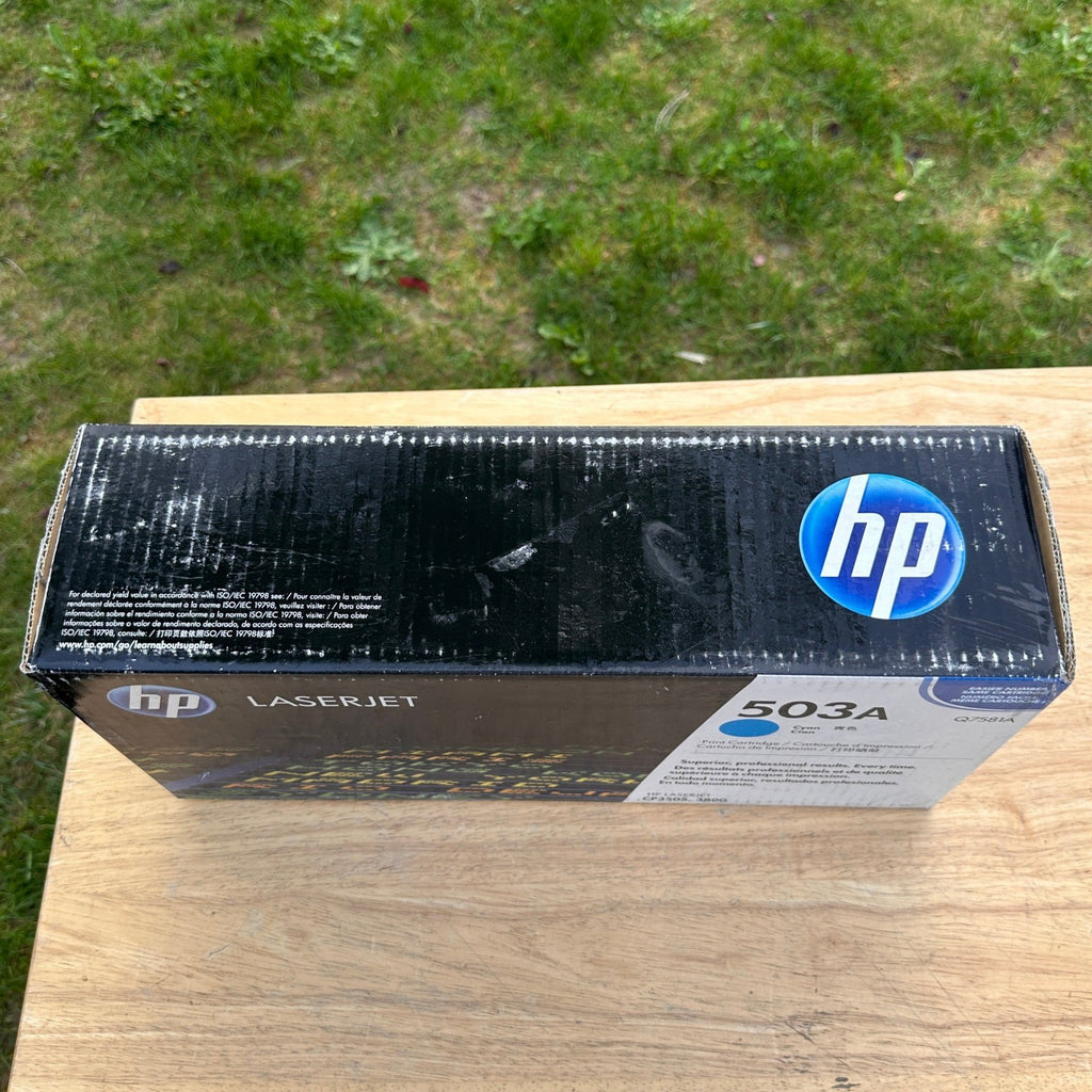 HP 503A Cyan Q7581A Print Cartridge for LaserJet CP3505, 3800 Sealed