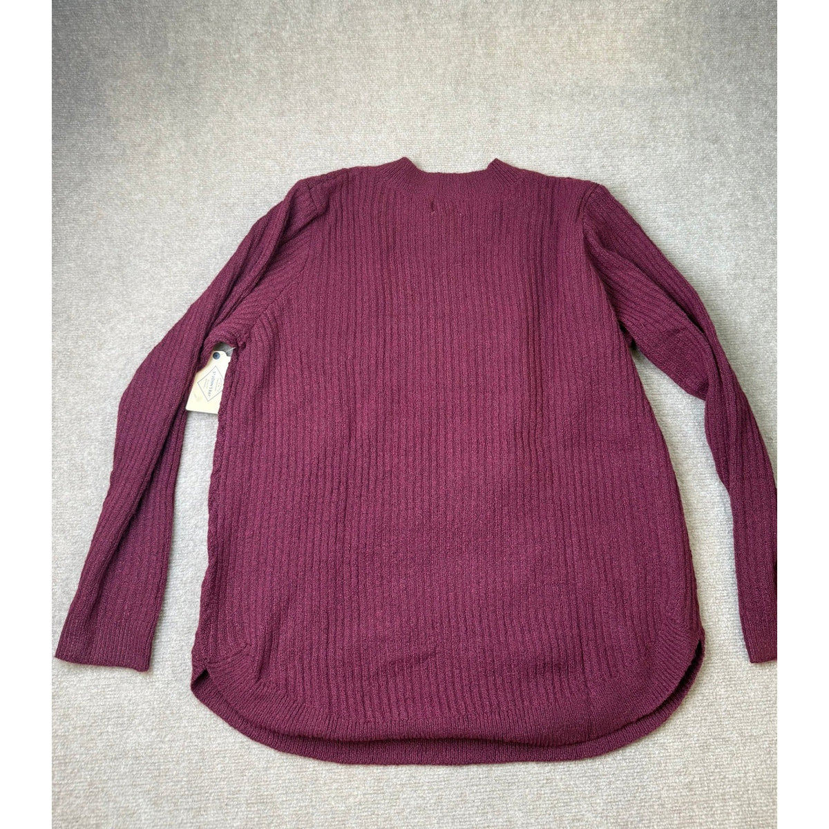 MSRP $38 St. John's Bay Womens XXL Deep Ruby Crew Neck Pullover Sweater Long S