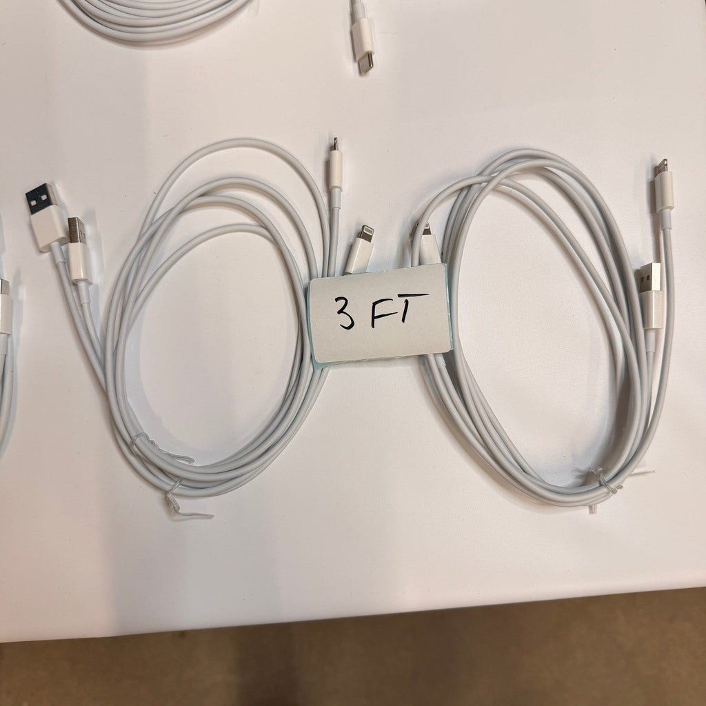Set of 12 - 9 USB-C/A to Lightning Charging Cables 3ft 10ft, 3 Wall Adapters