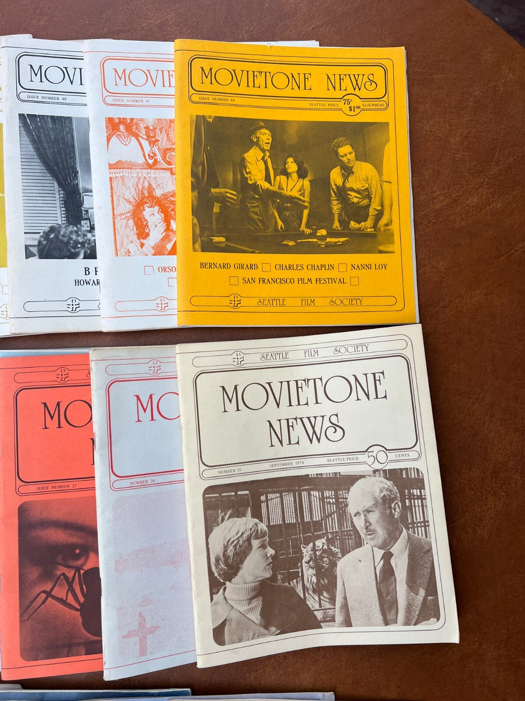 Movietone News - Vintage Magazine 1970's Lot of 37
