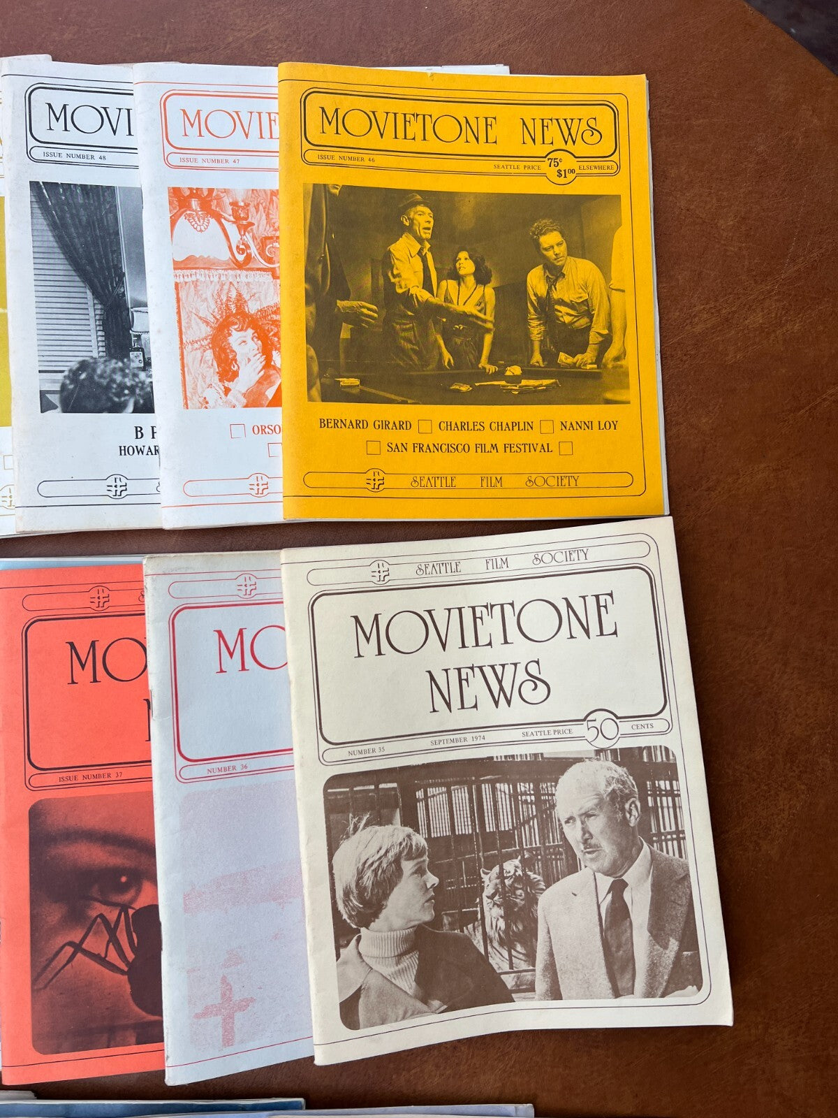 Movietone News - Vintage Magazine 1970's Lot of 37
