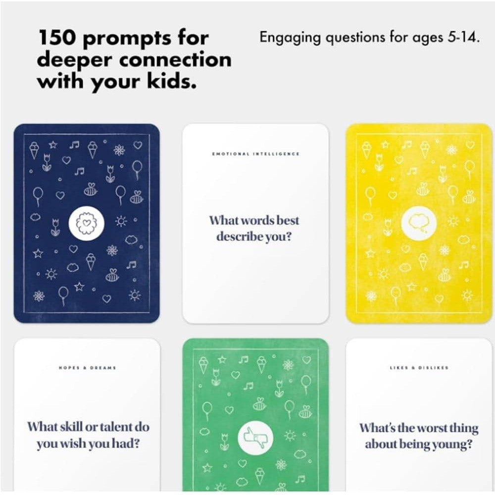 Best Self Little Talk 150 Question Cards Tool To Spark Conversations w/ Childre