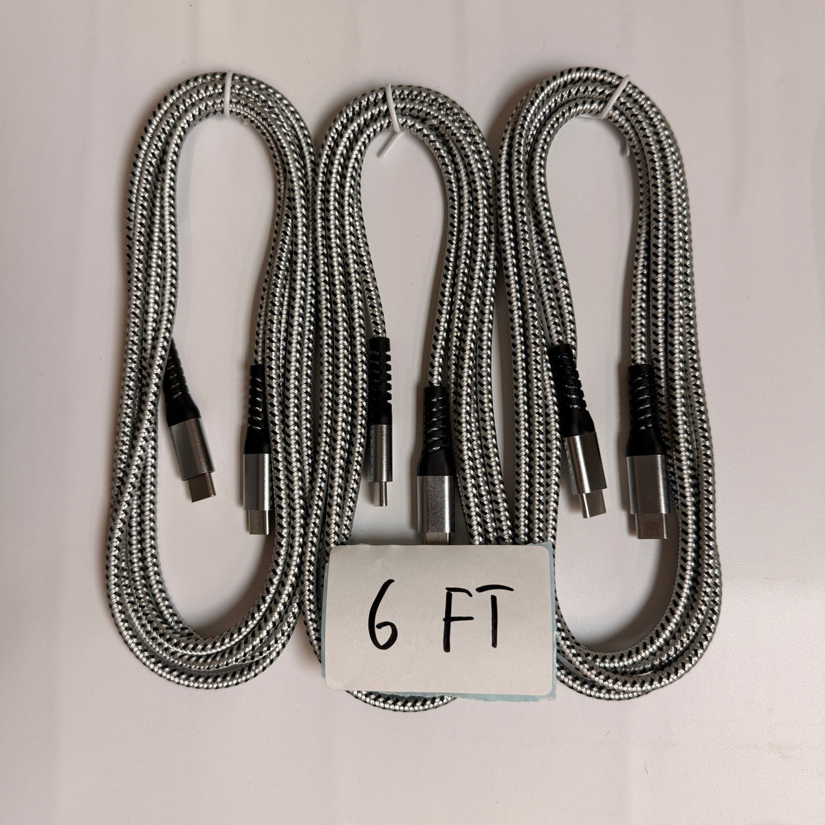 Lot of 9 USB-C to USB-C Fast Charging Cables 60W 6ft 10ft Type C Cords