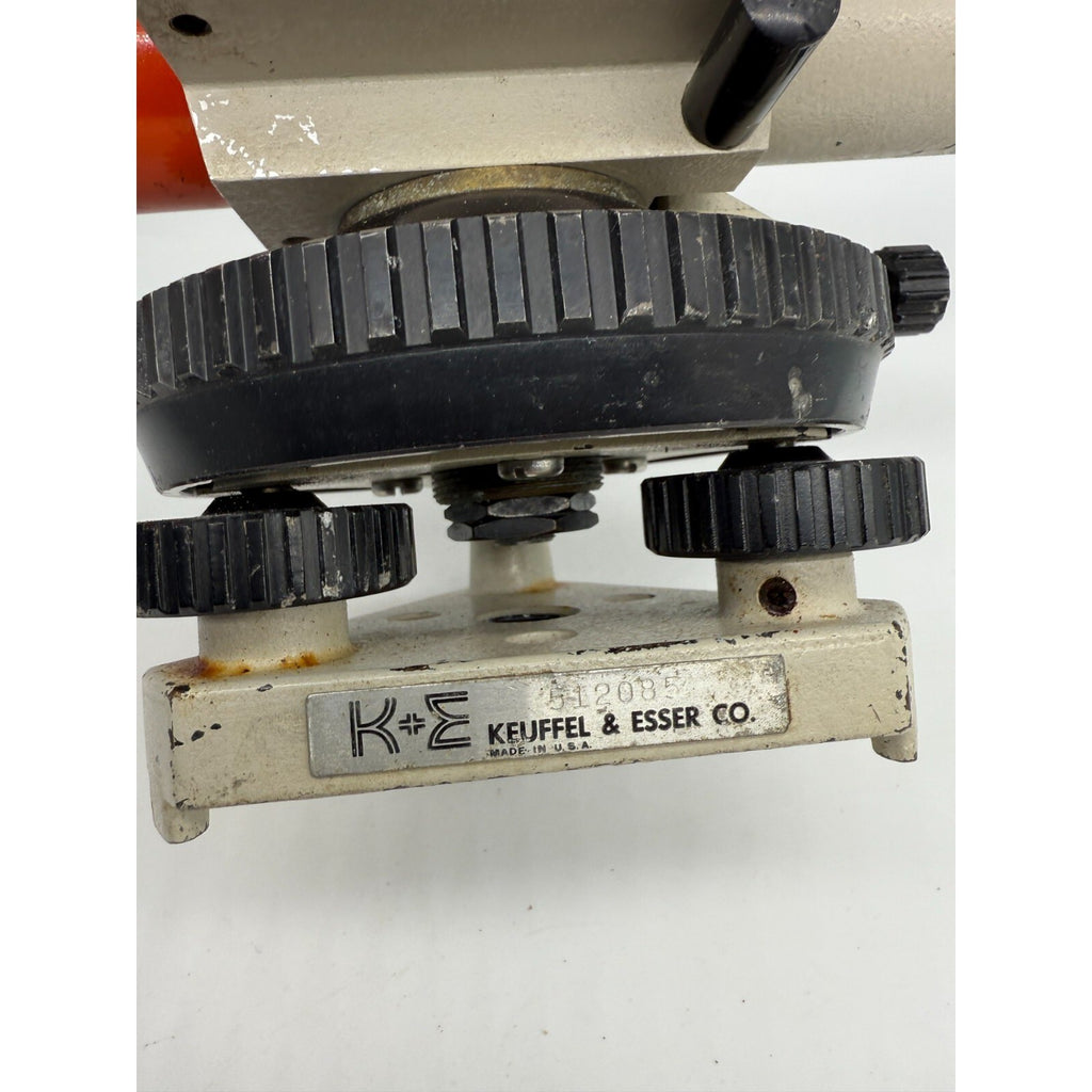 Vintage K&E Keuffel & Esser Survey Builders Level 512085 w/ Case