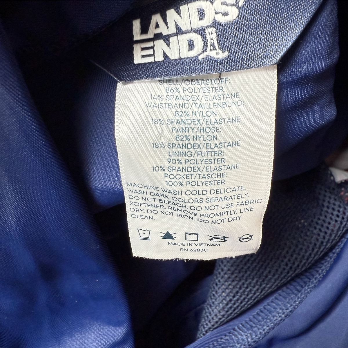 Lands' End Women's 4-18W, 8-18W LONG 5" Quick Dry Swim Shorts With Panty Wood