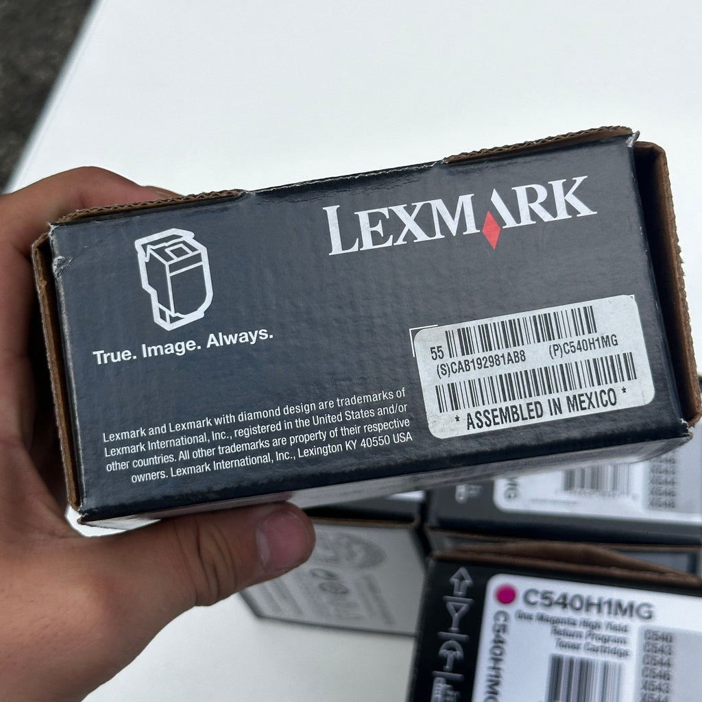 Set of 4 Lexmark C540H1MG Magenta High Yield Toner Cartridge C540 C543 C544 C546