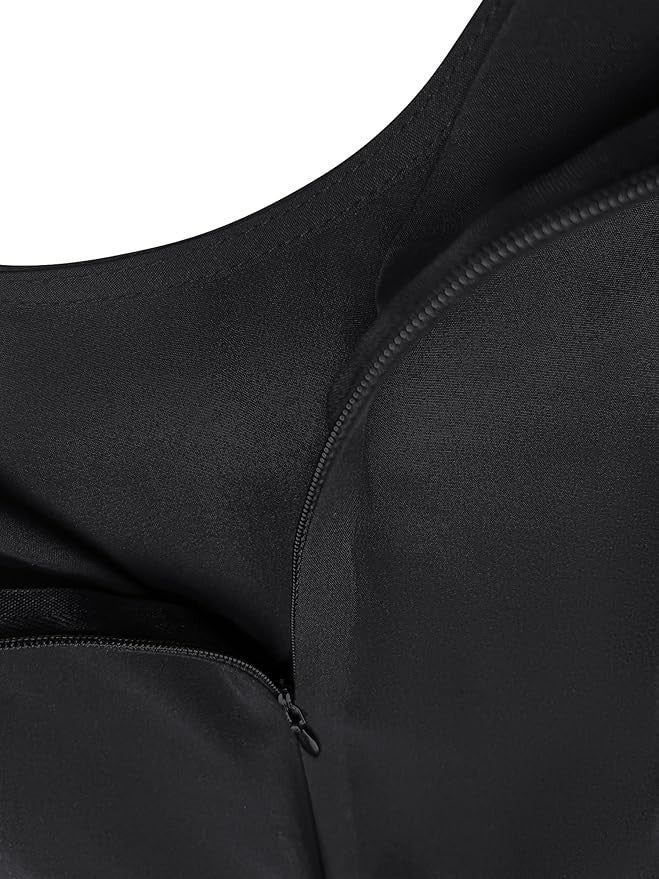 Abetteric Womens Long Sleeve Ethnic Style Zipper Muslim Dress Abaya with Hijab