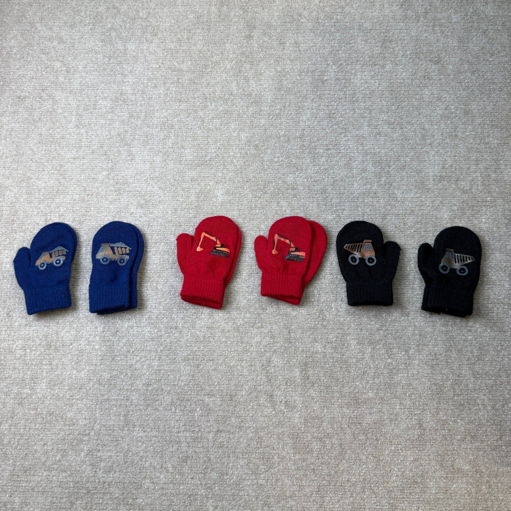 Cooraby 6 Pairs Toddler 1-3T Magic Stretch Mittens Winter Unisex Baby Knitted G